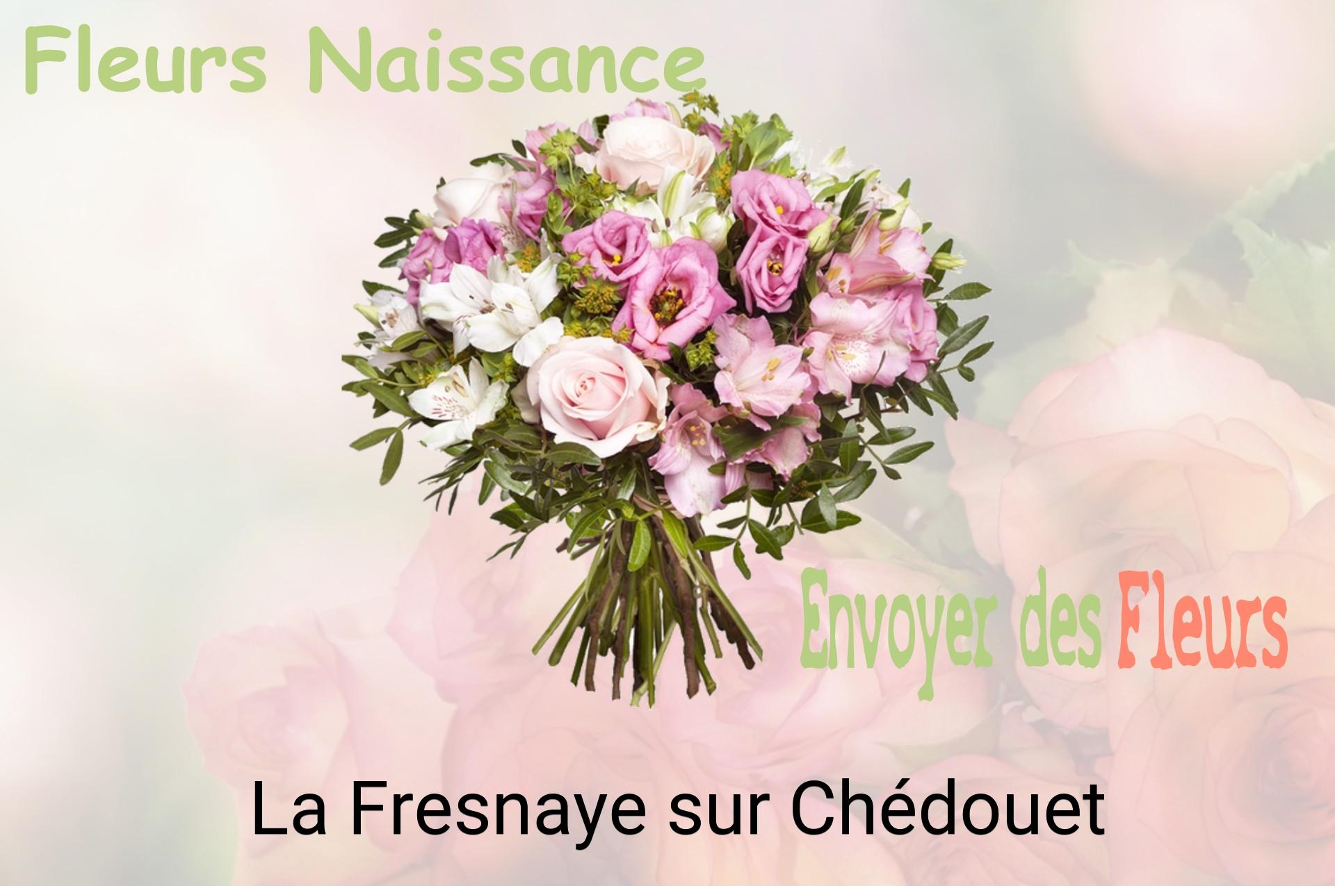 Bouquet de fleurs de naissance livré à La Fresnaye-sur-Chédouet